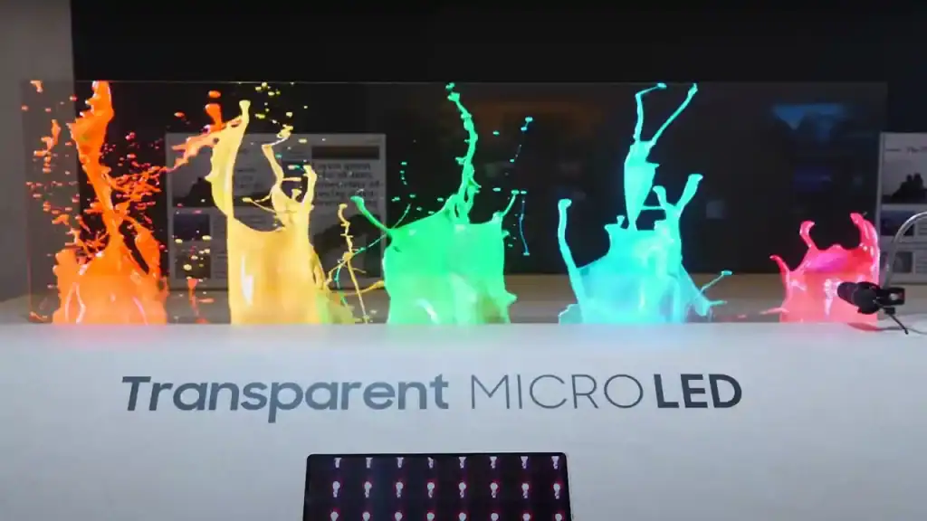 Ces 2024: samsung lança tela microled transparente Tela microled transparente da samsung para a ces 2024