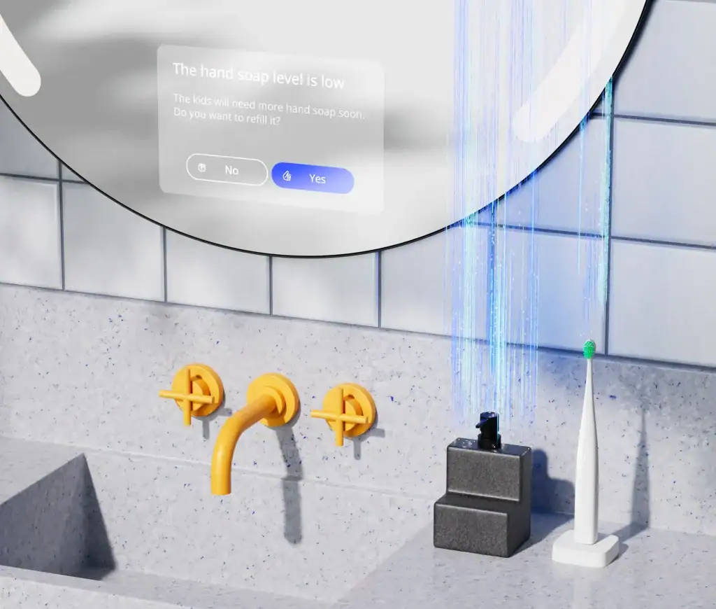 Ces 2024: bmind ai é um espelho inteligente para melhorar saúde mental Espelho bmind ai