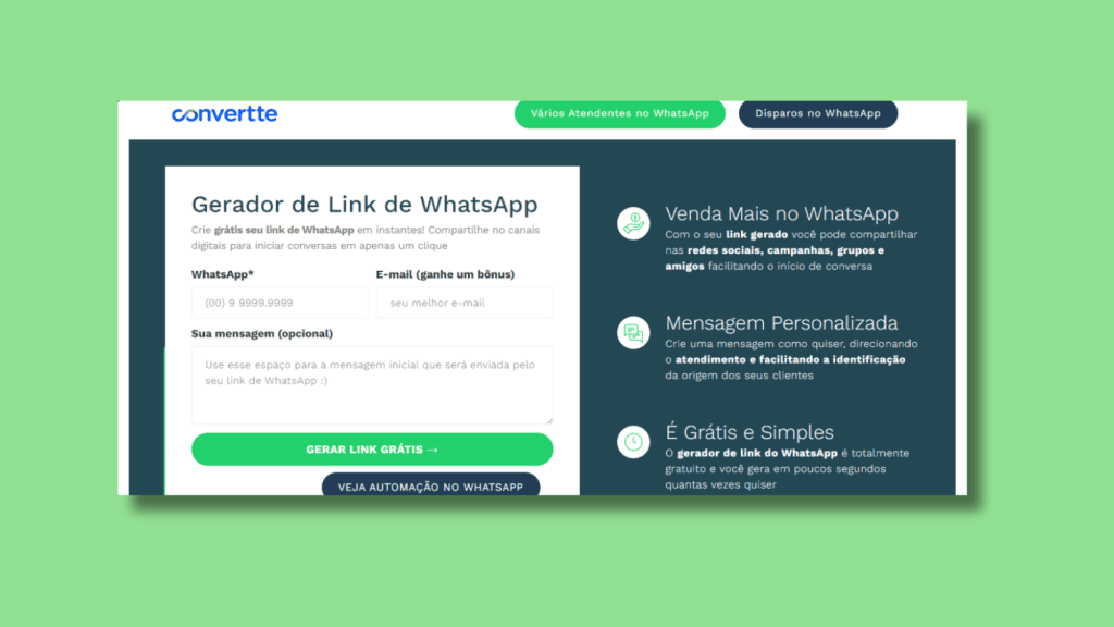 Como criar link do whatsapp para o seu número de telefone Como criar link do whatsapp para o seu número de telefone. Saiba como gerar links para números de telefone no whatsapp e facilitar a comunicação direta com apenas um clique