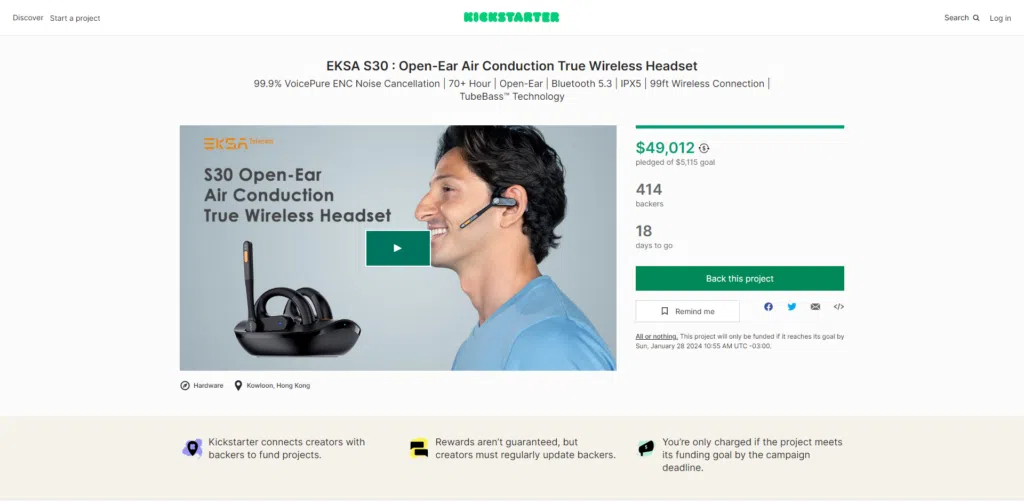 Ces 2024: eksa s30 open-ear é um headset pra usar o dia todo na ces Ces 2024: eksa s30 open-ear é um headset pra usar o dia todo na ces. Lançado na ces 2024, o s30 tem qualidade sonora excelente e cancelamento de ruído. Entenda como ele funciona.