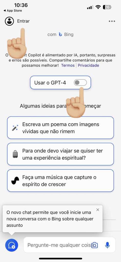 Ia assistente de inteligência artificial, tecnologia, bing, gpt-4.