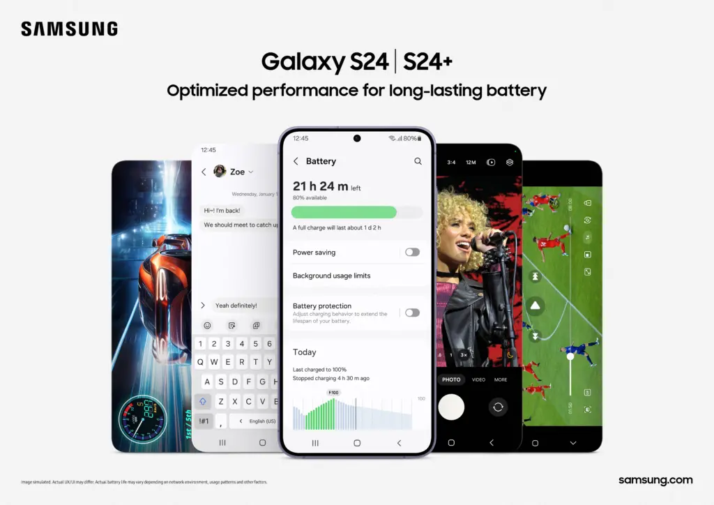 三星推出 Galaxy S24、S24+ 和 S24 Ultra,主打 AI;查看所有详细信息! 新款 Galaxy S24 的电池数据