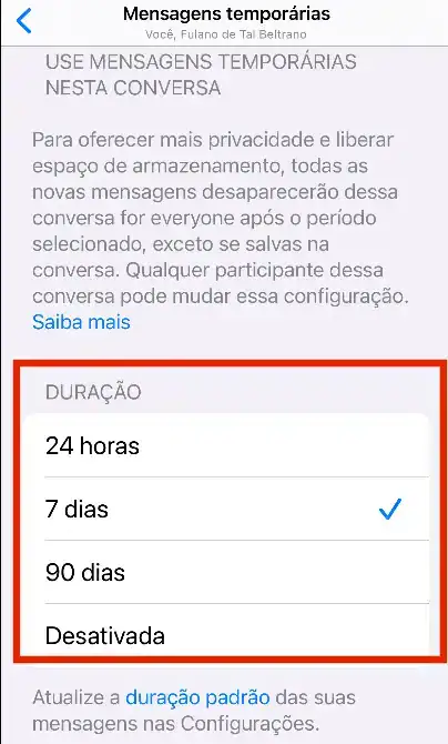 Como ativar as mensagens temporárias no whatsapp Como ativar as mensagens temporárias no whatsapp. Saiba como ativar o recurso que apaga as mensagens do whatsapp automaticamente após um tempo determinado, mesmo que não tenham sido lidas
