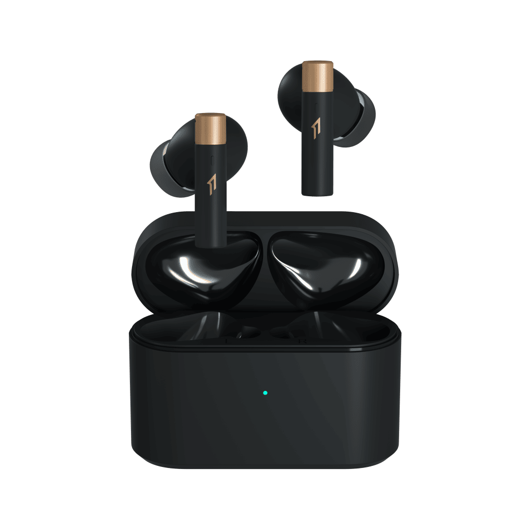 1more pistonbuds pro q30 é uma boa pedida para quem quer economizar Design elegante e minimalista, seja na cor preta ou branca. Imagem: 1more pistonbudspro q30