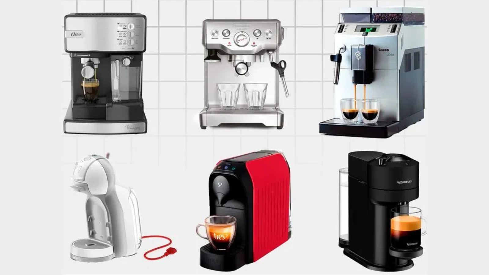As melhores máquinas de café e cafeteiras. Nespresso? Dolce gusto? Três corações? Ou mesmo aquela cafeteira que moe grãos e passa café como ninguém? Confira as melhores nesta lista