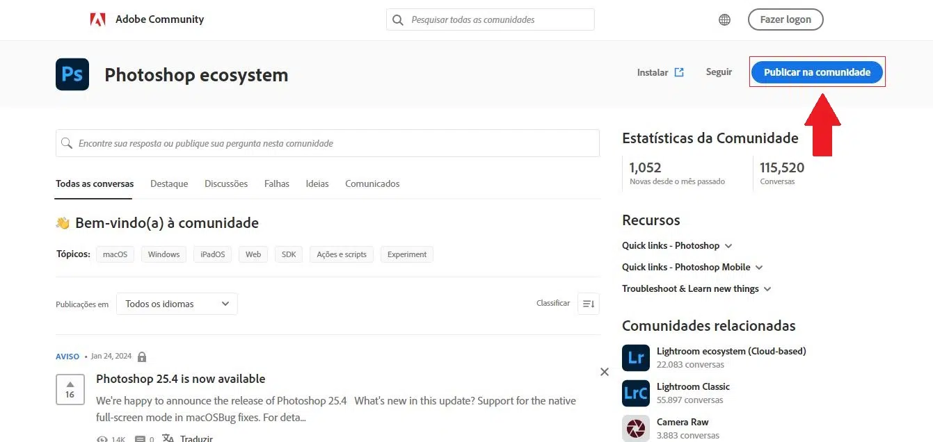 Como usar o adobe photoshop na web e sem app (sem download) Página inicial da comunidade adobe photoshop