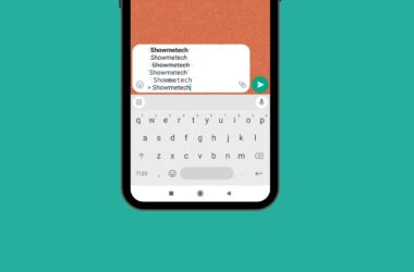 A imagem é parte de uma tela de um celular. Na tela há uma mensagem com formatações diferentes