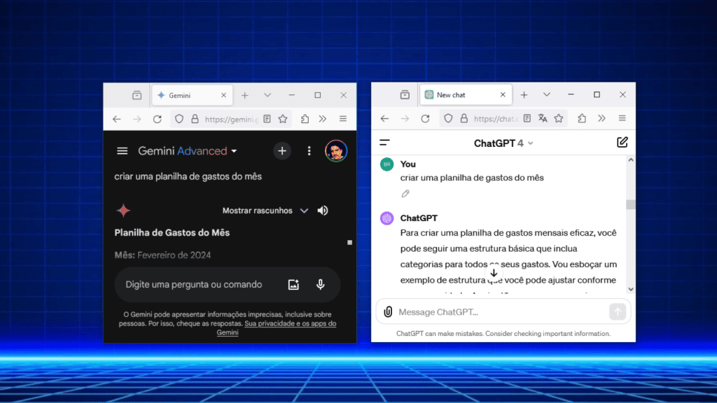 Gemini Advanced или чатгпт плюс? Посмотрите, какой путь лучше Gemini Advanced или чатгпт плюс? Посмотрите, какой путь лучше. Мы сравнили две платные подписки на сервисы искусственного интеллекта, чтобы выяснить, кто лучше выполняет каждый тип задач. Проверить!