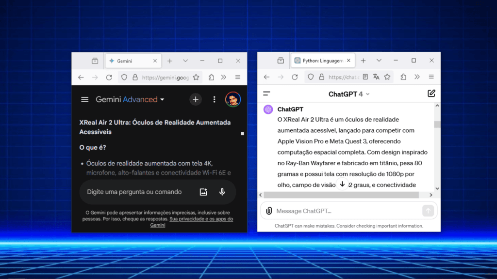 Gemini Advanced или чатгпт плюс? Посмотрите, какой путь лучше Gemini Advanced или чатгпт плюс? Посмотрите, какой путь лучше. Мы сравнили две платные подписки на сервисы искусственного интеллекта, чтобы выяснить, кто лучше выполняет каждый тип задач. Проверить!