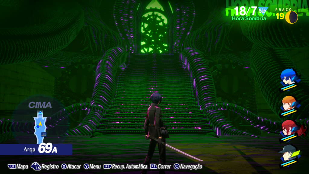 Interior do Tartarus em Persona 3 Reload