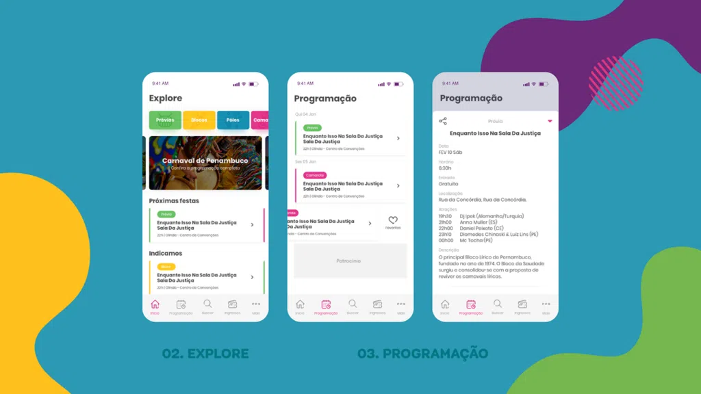 Melhores apps para curtir o carnaval Imagem promocional do aplicativo pe no carnaval.