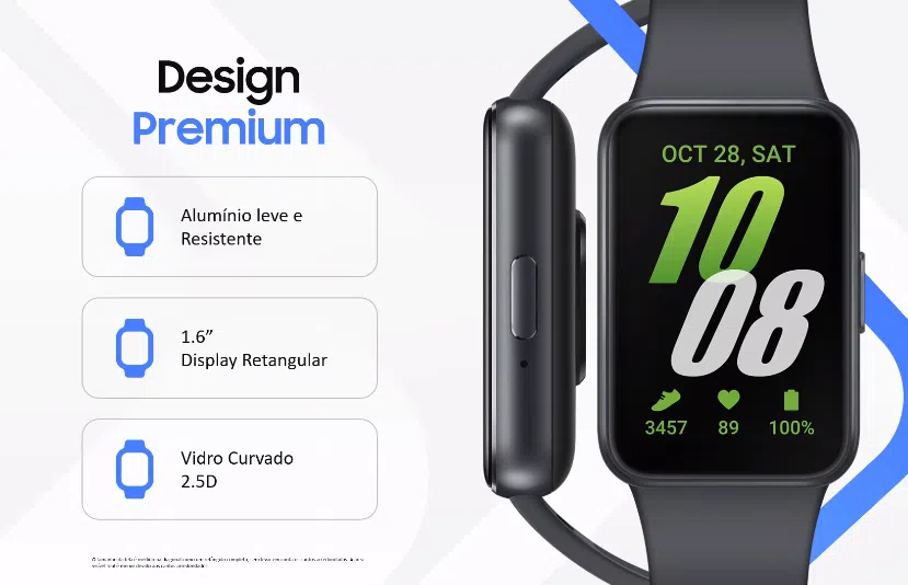 Smartband galaxy fit3 chega com suporte para 101 modalidades de esportes Imagens de galaxy fit3, a nova smartband da samsung