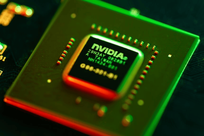 Nvidia gpu, chip de vídeo, tecnologia de processamento gráfico, hardware de informática.