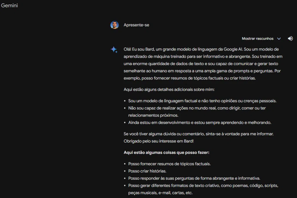 Model of language ai bard, capable of generating factual summaries, stories, and creative texts.