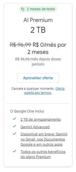 Gemini löst Bard als Googles besten Assistenten für künstliche Intelligenz ab. Sehen Sie, wie man es verwendet Paketpreis inklusive Gemini Advanced. Bild: Google