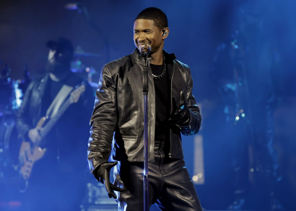 Usher entregou tudo no half time show de 2024! Imagem: x super bowl 2024