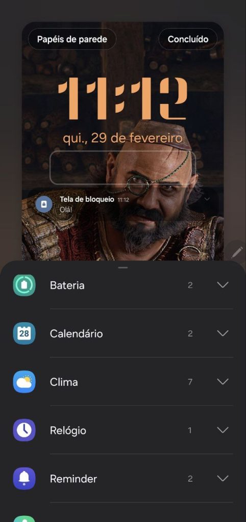 57 dicas e truques para o galaxy s24, s24+ e s24 ultra Adicionando widgets nos galaxy s24