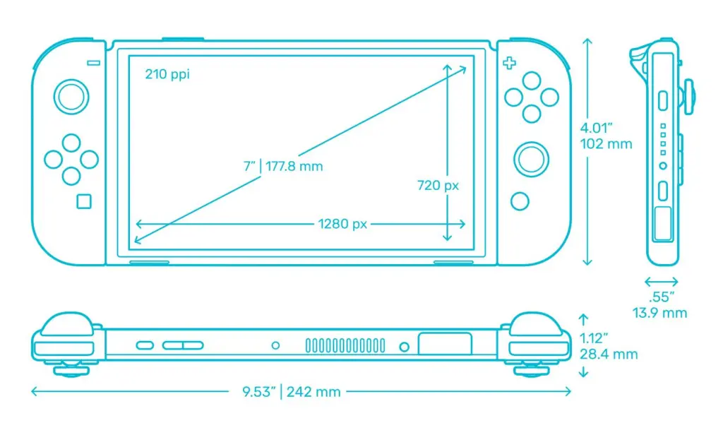 Possível design do Nintendo Switch 2 