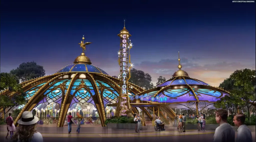 Universal epic universe, novo parque temático em orlando, terá mais de 50 atrações; conheça Constellation carousel do universal epic universe