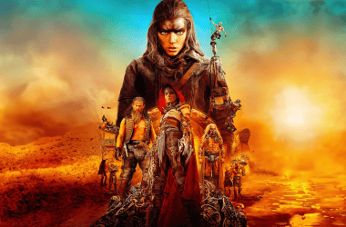 Mulher destroyer do mundo em pôster de cinema para jogo do futuro.