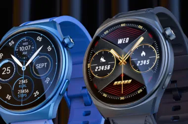 Smartwatches with modern design and fitness and health features.