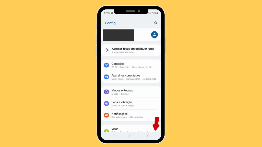 Como fazer backup e restauração no android Passo 1: backup no samsung.