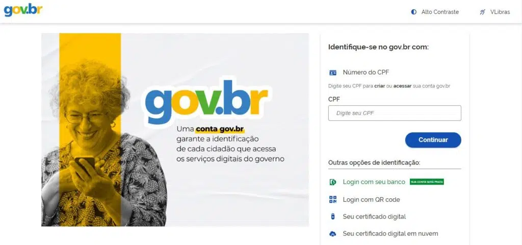Como cadastrar e usar a cnh digital no celular Home do site do governo federal