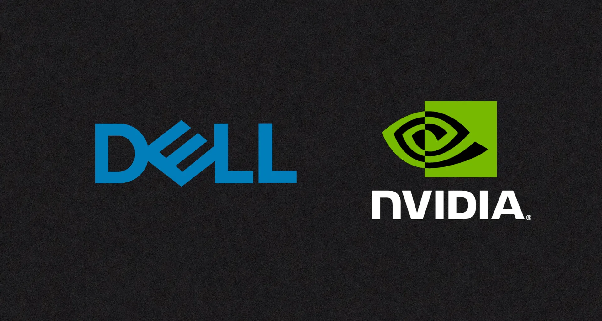 Logo dell e nvidia em fundo preto com destaque às marcas de tecnologia e inovação.