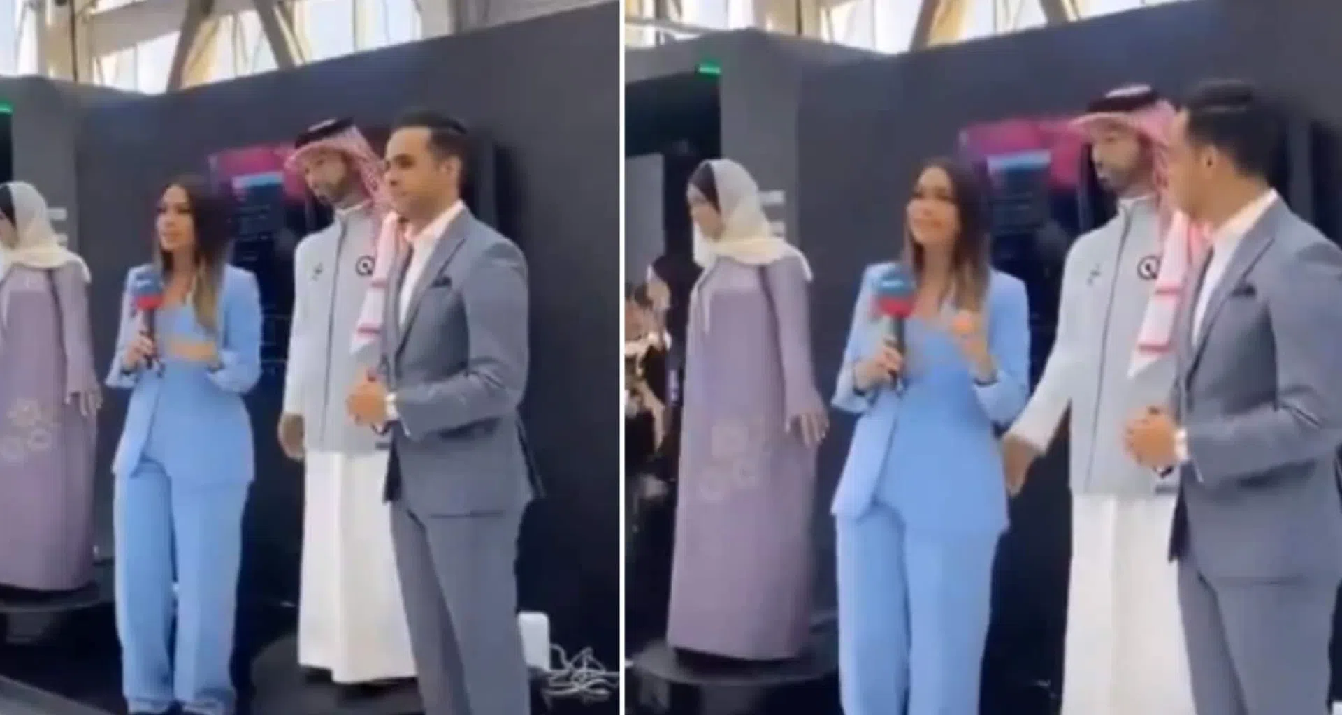 Vídeo com robô saudita tocando repórter de forma inadequada viraliza e provoca indignação. Internautas comentaram vídeo com comportamento machista e esperam resposta de desenvolvedora sobre incidente; assista