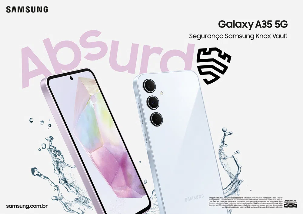 Galaxy a35 e galaxy a55 chegam ao brasil a partir de r$ 2. 699; conheça Galaxy a35