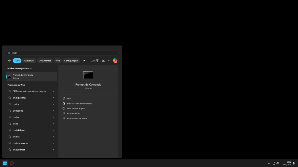 Prompt de comando no windows, ferramenta essencial para profissionais de tecnologia.
