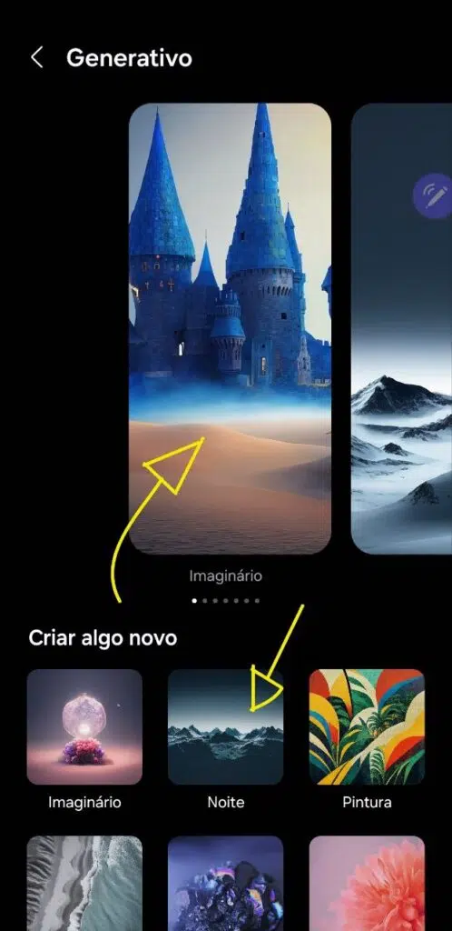 Criando papeis de parede com ia no galaxy s24