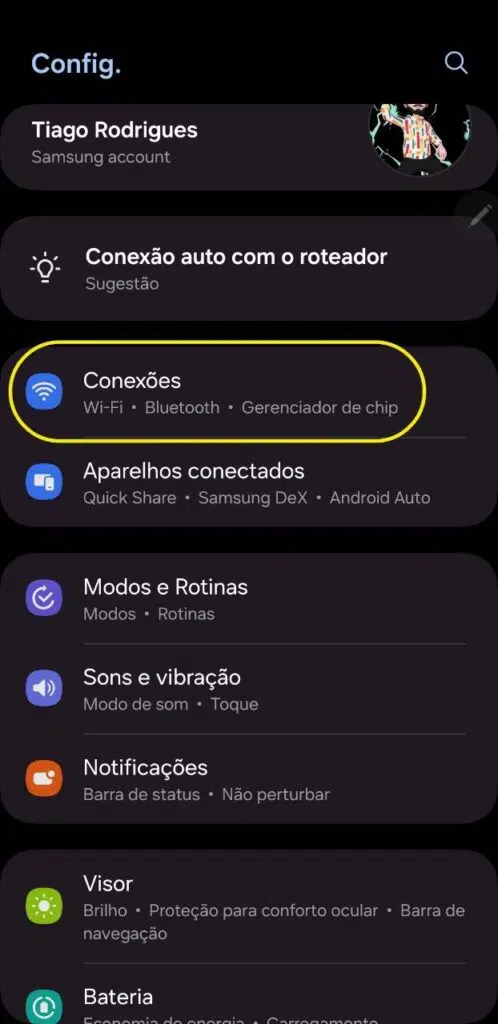 Colocando esim no galaxy s24