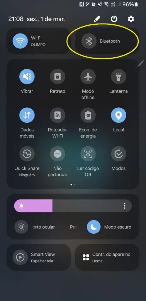 Adicionando teclado e mouse bt no galaxy s24