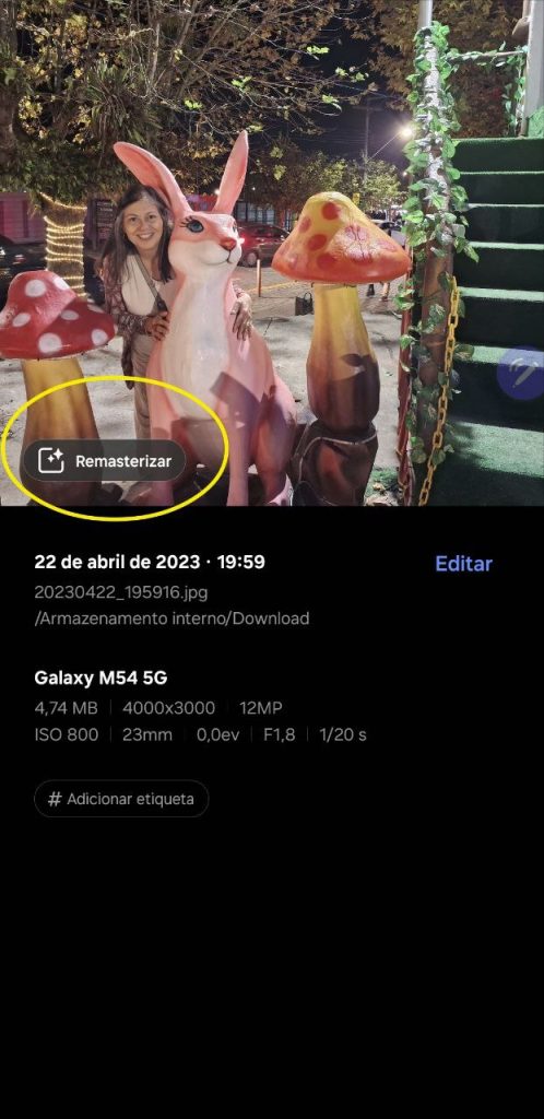 Remasterizar fotos no galaxy s24