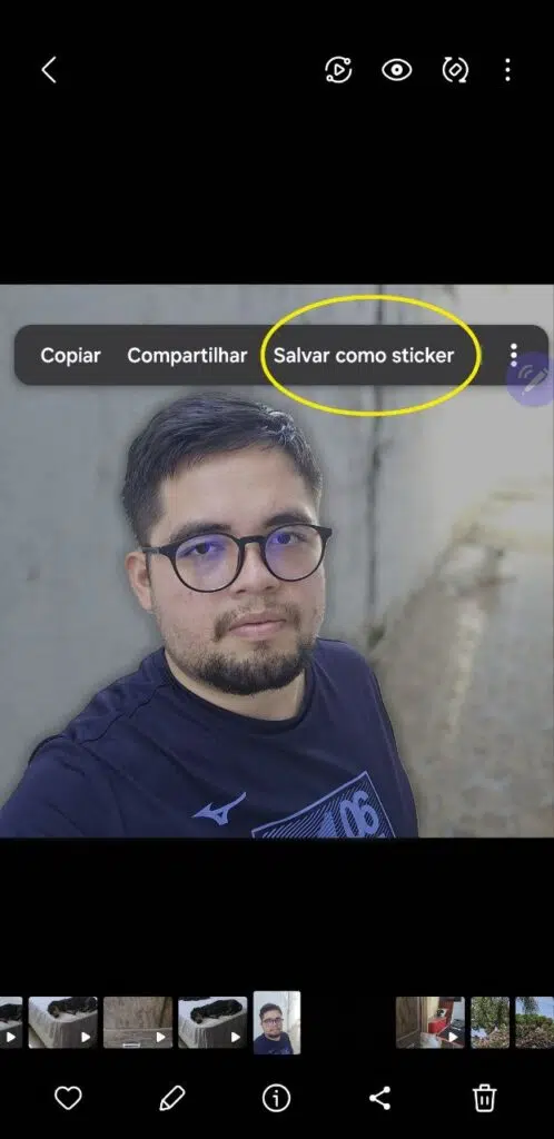 Criando stickers no galaxy s24