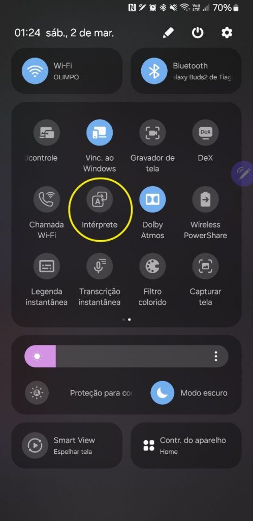Ai interpreter no galaxy s24