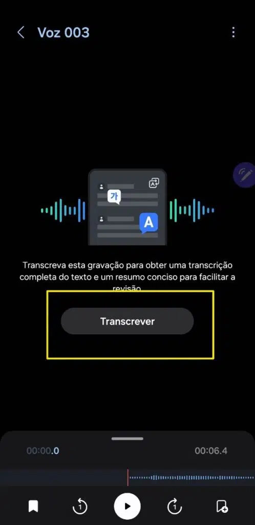 57 dicas e truques para o galaxy s24, s24+ e s24 ultra Transcrição de voz no galaxy s24