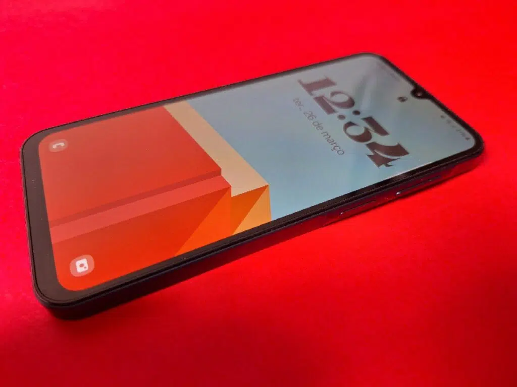 Review: galaxy a15 5g, mais uma boa opção nos intermediários Parte frontal do galaxy a15 5g