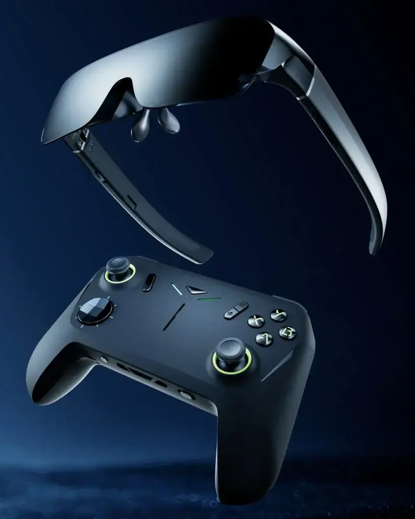 Pocket go é um pc portátil para jogos que usa óculos ar como tela Pocket go é um pc portátil para jogos que usa óculos ar como tela. Demonstrado na mwc 2024, ele tem formato de joystick, com óculos que simulam uma tela de 215 polegadas. Saiba mais