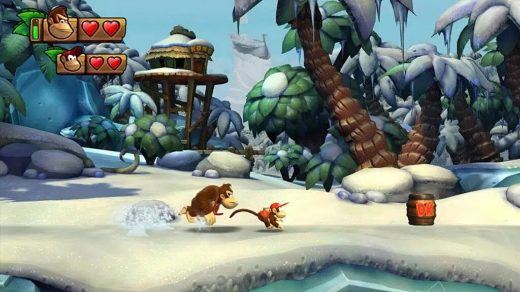 Donkey kong: conheça a história do macaco que virou uma estrela dos games Cena de donkey kong tropical freeze