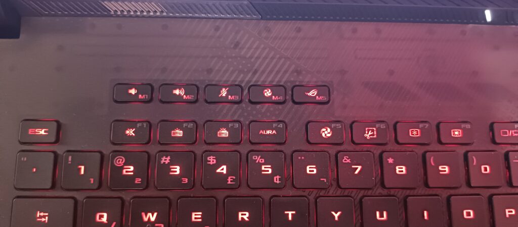 Teclado do rog strix scar 18 2024, novo  notebook gamer da asus