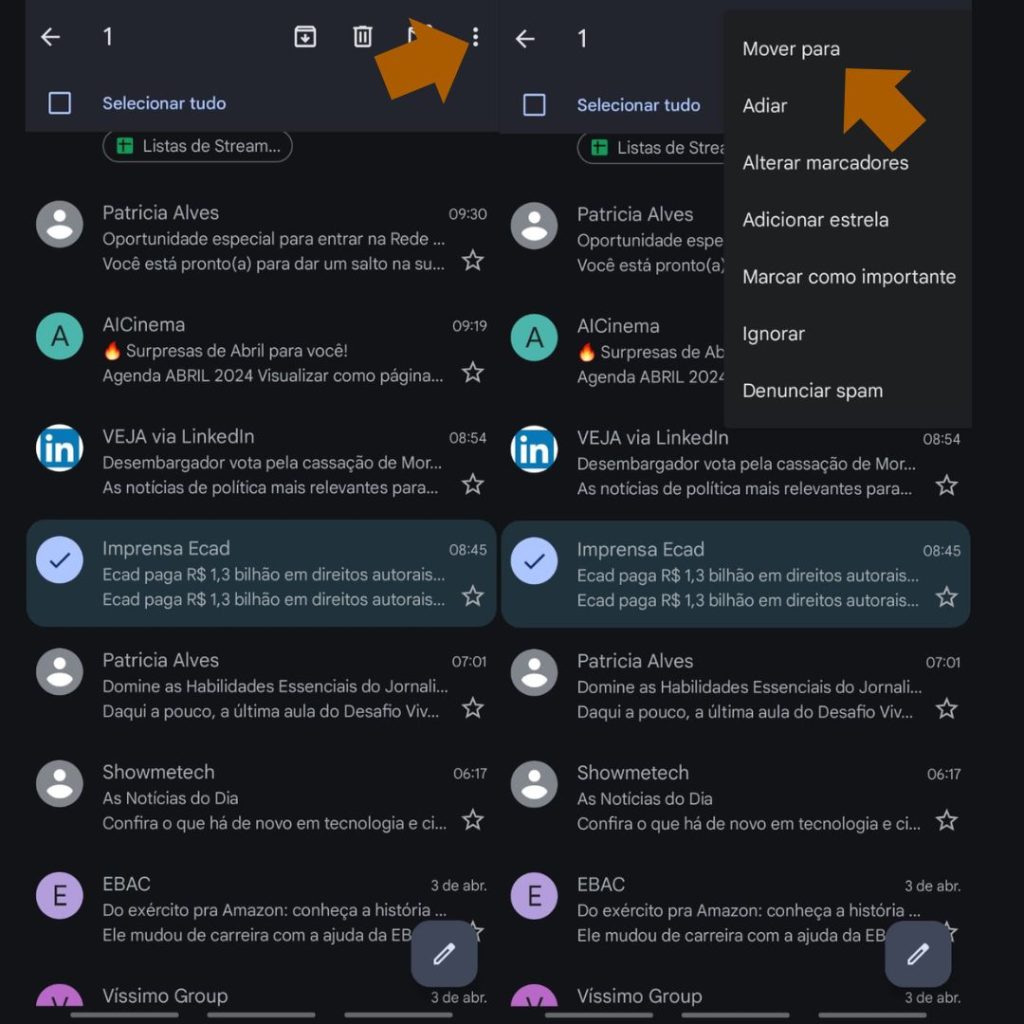 Organize os seus contatos do gmail com essas 10 dicas Veja as etapas para criar um marcador gmail no celular. (foto: reprodução/showmetech/enzo sapio monello)
