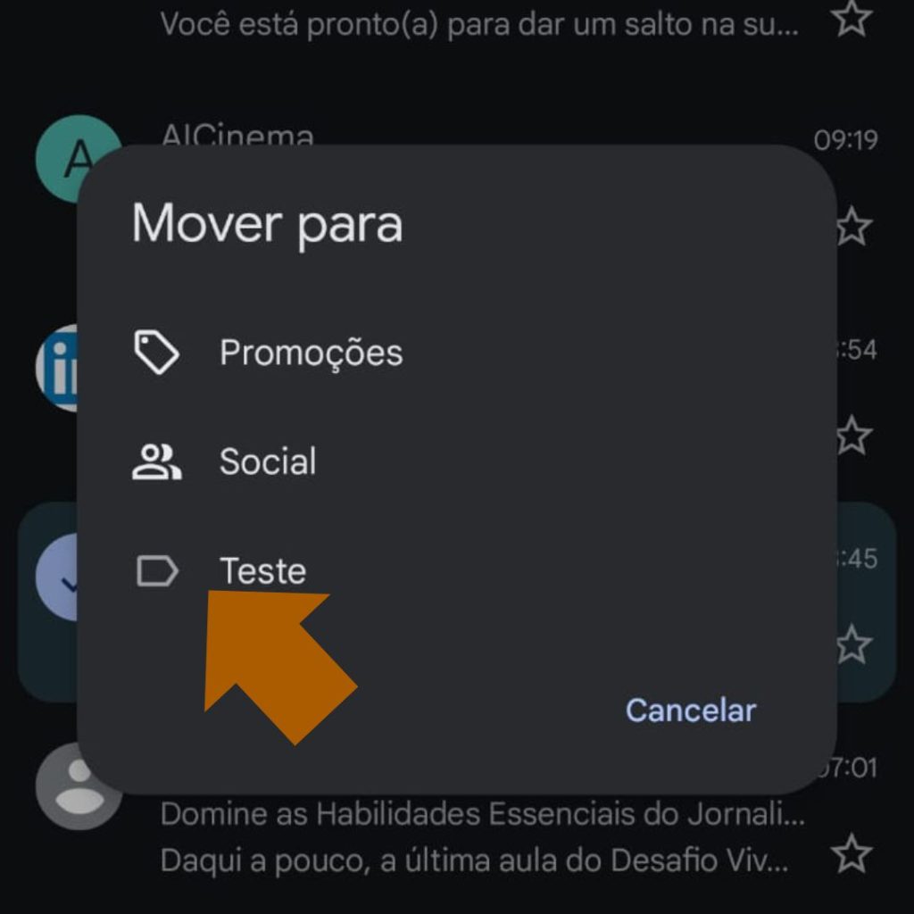 Organize os seus contatos do gmail com essas 10 dicas Veja as etapas para criar um marcador gmail no celular. (foto: reprodução/showmetech/enzo sapio monello)