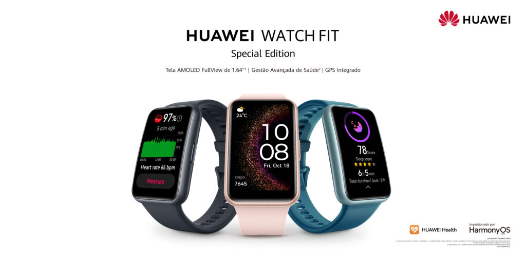 Huawei watch fit se é a pulseira inteligente da huawei para quem pratica exercícios. Com tela amoled de 1. 64 polegadas, a pulseira inteligente conta com monitoramento de spo2 e oferece mais de 90 modos de treino. Conheça mais!