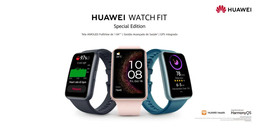 Huawei watch fit se é a pulseira inteligente da huawei para quem pratica exercícios Huawei watch fit se é a pulseira inteligente da huawei para quem pratica exercícios. Com tela amoled de 1. 64 polegadas, a pulseira inteligente conta com monitoramento de spo2 e oferece mais de 90 modos de treino. Conheça mais!