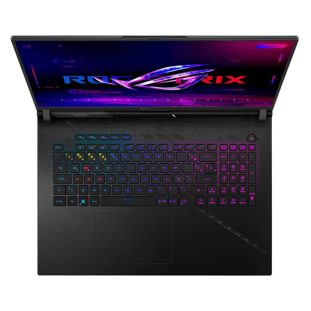 Teclado do rog strix scar 18 2024, novo  notebook gamer da asus
