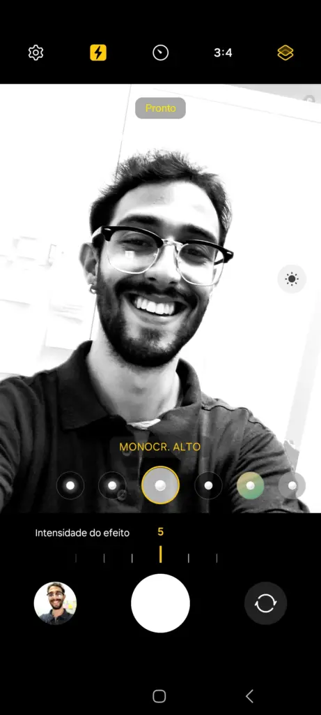 Review: galaxy m55 surpreende pelo armazenamento e fotos em ambientes escuros Modos presentes na câmera frontal do galaxy m55. (foto: reprodução/enzo sapio monello/showmetech)