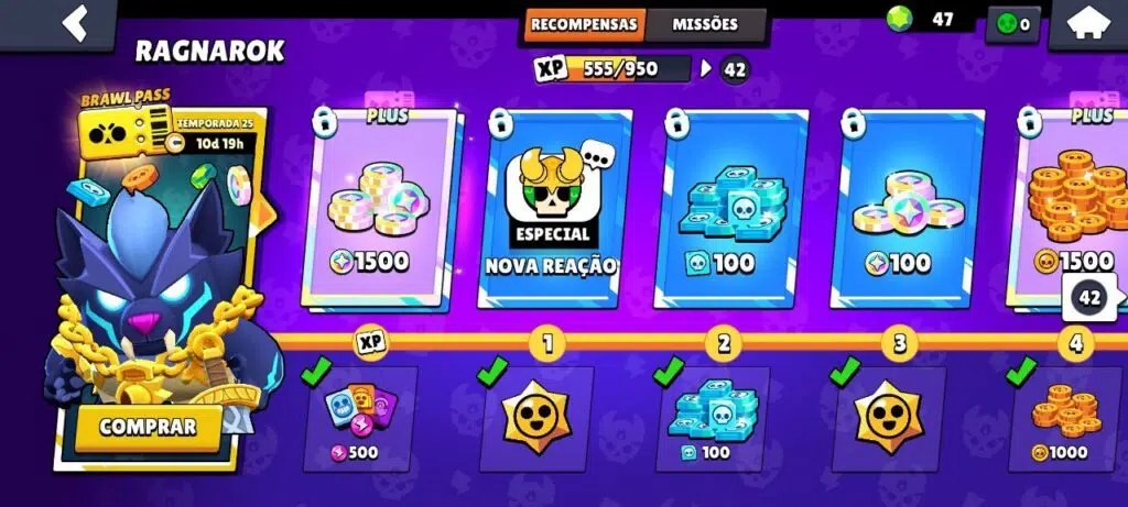 Guia completo para iniciantes no brawl stars Como funciona o brawl pass (imagem: print de tela/vitta)