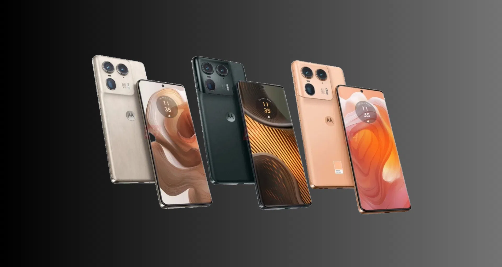 Smartphones motorola com câmeras avançadas, lançamento 2023, tecnologia de ponta, variedade de cores e design moderno.